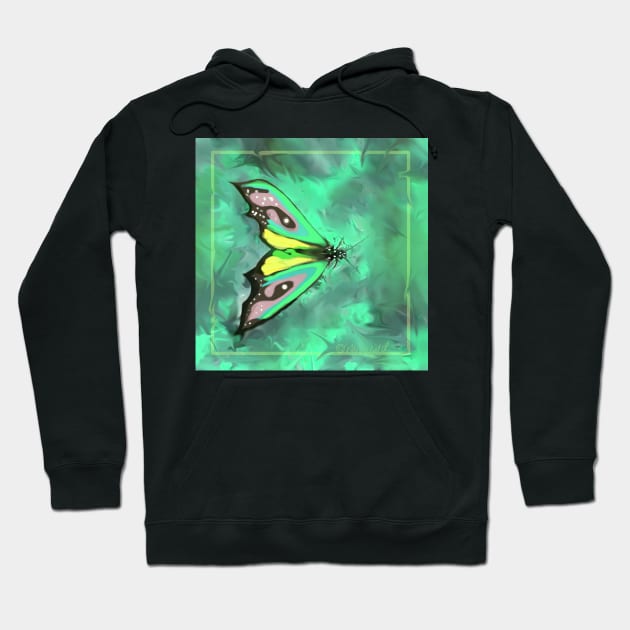 Butterfly green Hoodie by Stufnthat